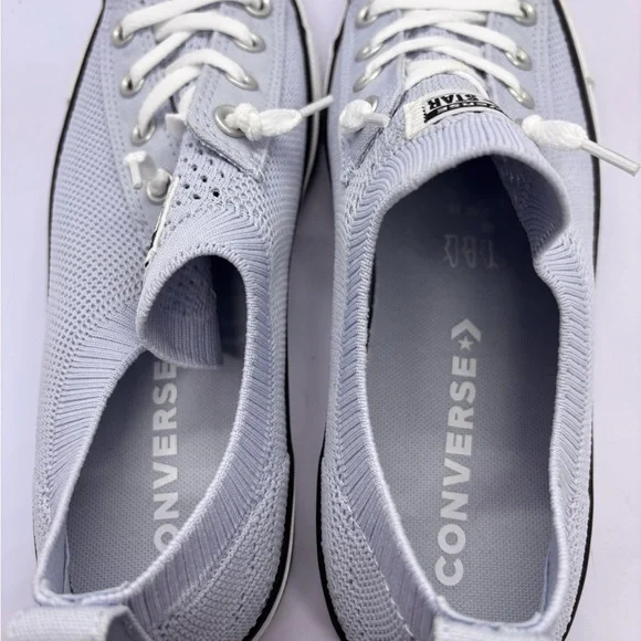 Converse All Star Low Top Knit Sneakers - Baby Blue - Picture 4 of 4
